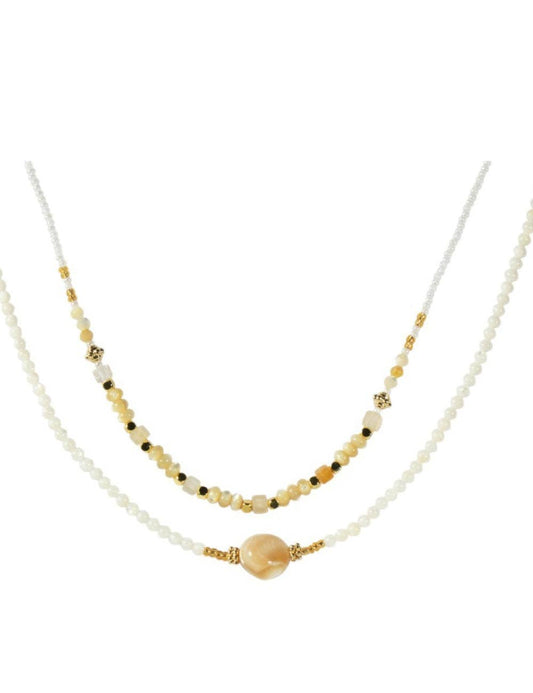 Bohemian Shell Colorful Beaded Choker Necklace