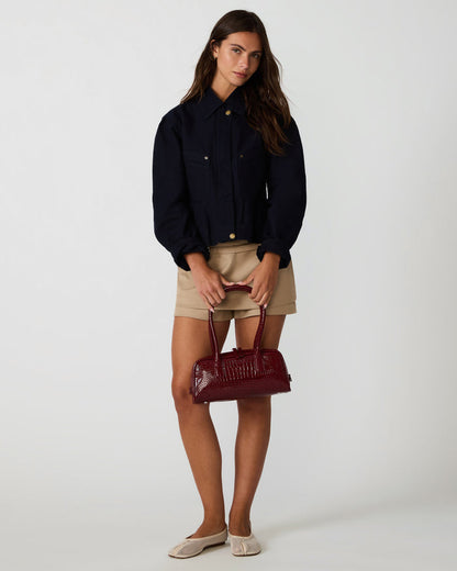 ANISE BAG RED CROCODILE