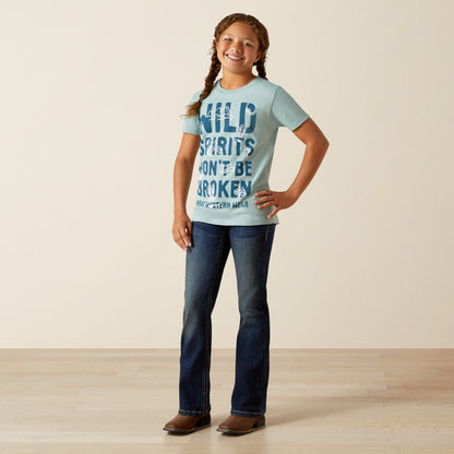 Ariat Girl's River Green Wild Spirits Graphic Tee Shirt 10062897