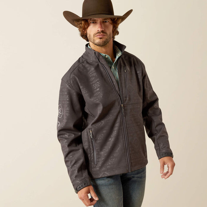 Ariat Men's Phantom Embossed Logo 2.0 Softshell Jacket 10058158-Painted Cowgirl Western Store