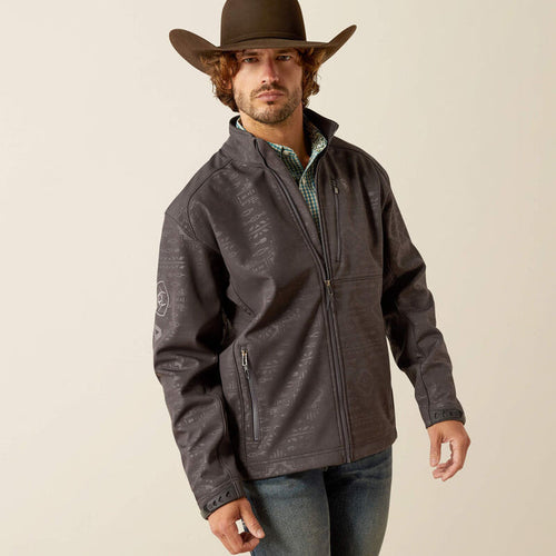 Ariat Men's Phantom Embossed Logo 2.0 Softshell Jacket 10058158-Painted Cowgirl Western Store