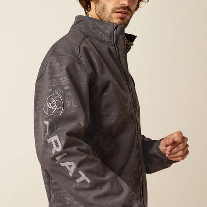 Ariat Men's Phantom Embossed Logo 2.0 Softshell Jacket 10058158-Painted Cowgirl Western Store