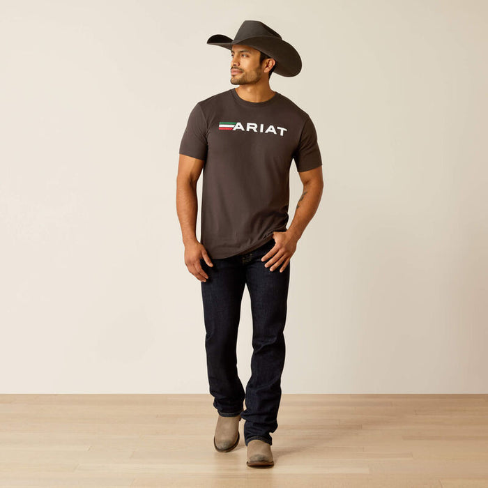 Ariat Men's Vintage Black Viva Short Sleeve Tee 10052034-Painted Cowgirl Western Store