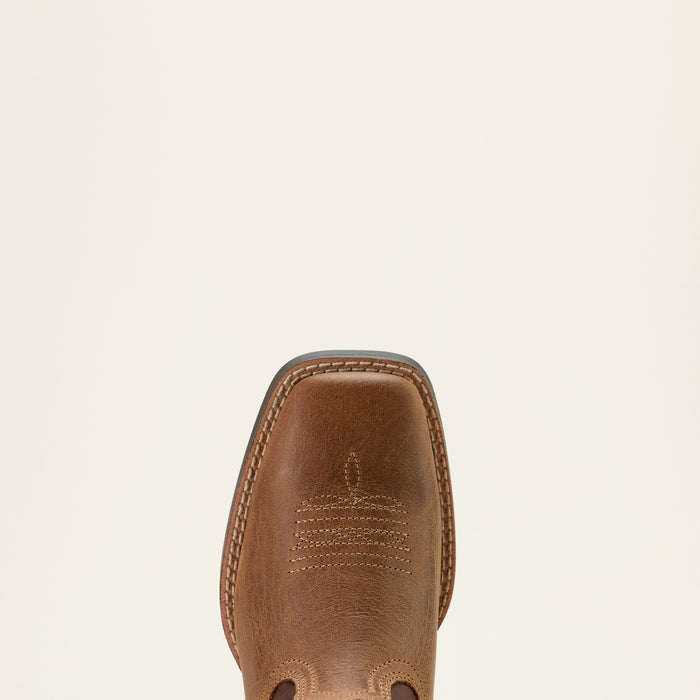 Ariat Toddler/Children’s/Youth Pearl/Chocolate Brown Ruidoso Square Toe Western Cowboy Boots 10061136-Painted Cowgirl Western Store