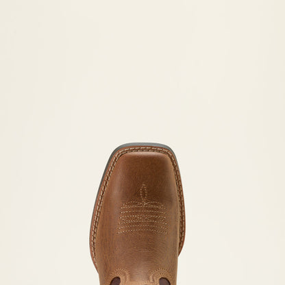 Ariat Toddler/Children’s/Youth Pearl/Chocolate Brown Ruidoso Square Toe Western Cowboy Boots 10061136-Painted Cowgirl Western Store