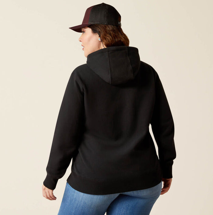 Ariat Women's Black Steer Stitch Long Sleeve Hoodie 10051999