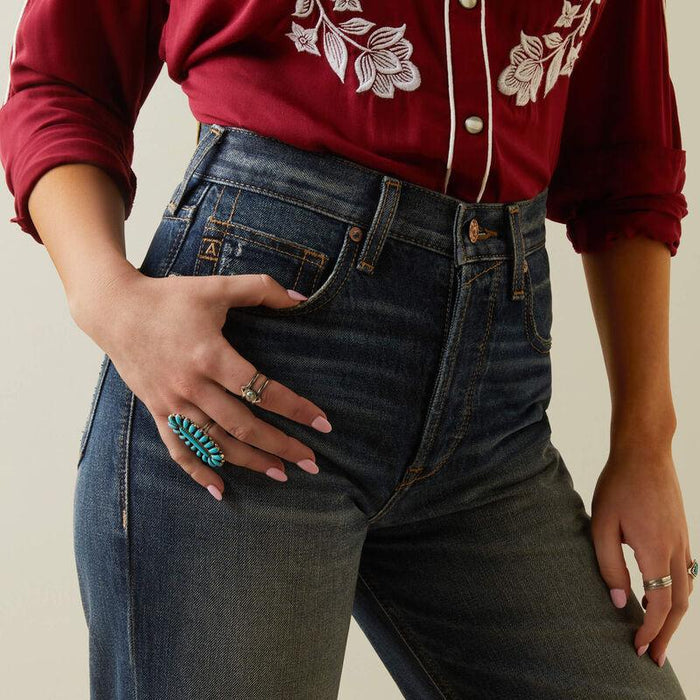 Ariat Women's Bora Bora Ultra High Rise Tomboy Straight Crop Jeans 10045188-Painted Cowgirl Western Store