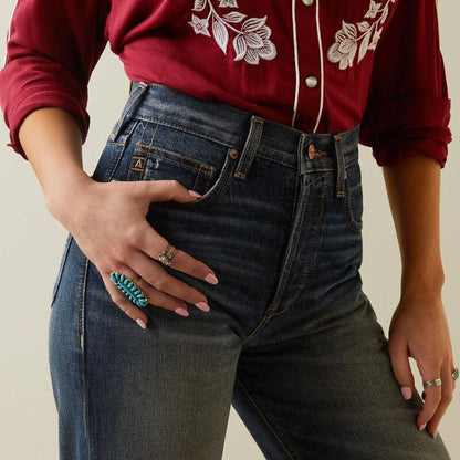 Ariat Women's Bora Bora Ultra High Rise Tomboy Straight Crop Jeans 10045188-Painted Cowgirl Western Store