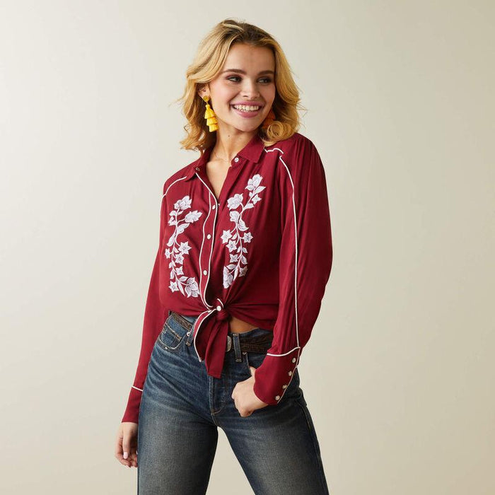Ariat Women's Bora Bora Ultra High Rise Tomboy Straight Crop Jeans 10045188-Painted Cowgirl Western Store
