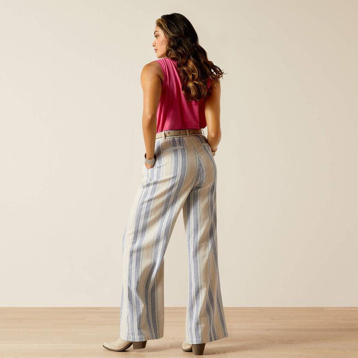 Ariat Women's Butler Sky Stripe Linen Trousers 10051465-Painted Cowgirl Western Store