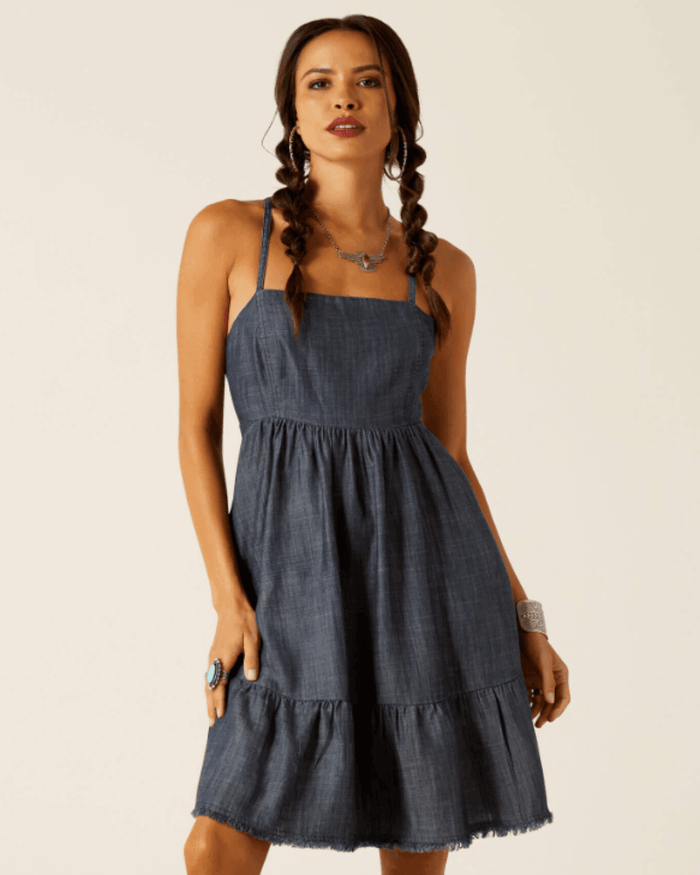 Ariat Women's Calico Indigo Rinse Demin Dress 10051285
