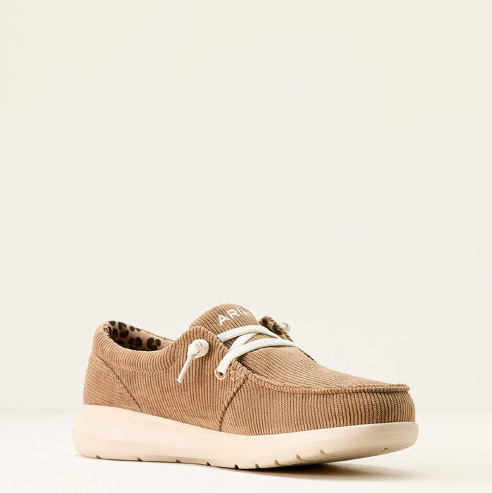 Ariat Women's Tan Corduroy Hilo Moc Toe Casual Shoes 10053703