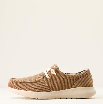 Ariat Women's Tan Corduroy Hilo Moc Toe Casual Shoes 10053703