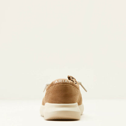 Ariat Women's Tan Corduroy Hilo Moc Toe Casual Shoes 10053703