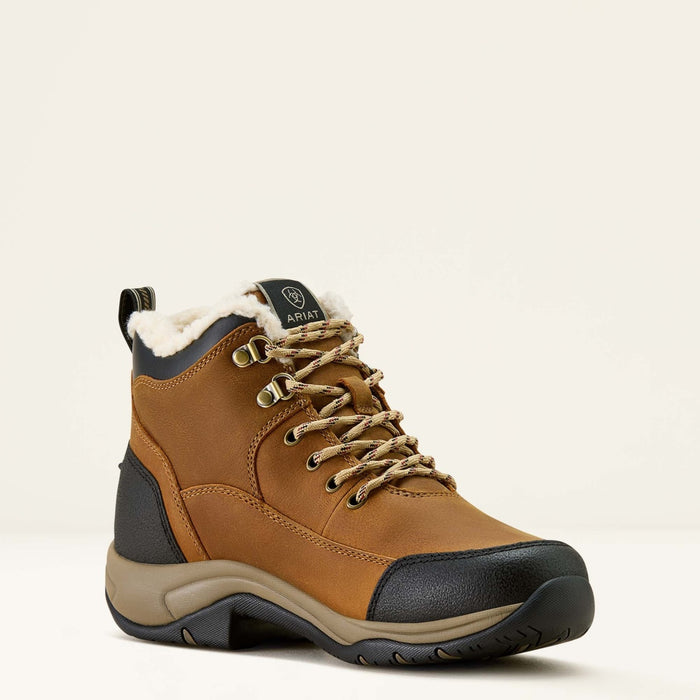 Ariat Women's Terrain H2O 4" Wheat Brown Sherpa Waterproof Lace Up Boot 10063868