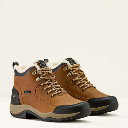 Ariat Women's Terrain H2O 4" Wheat Brown Sherpa Waterproof Lace Up Boot 10063868