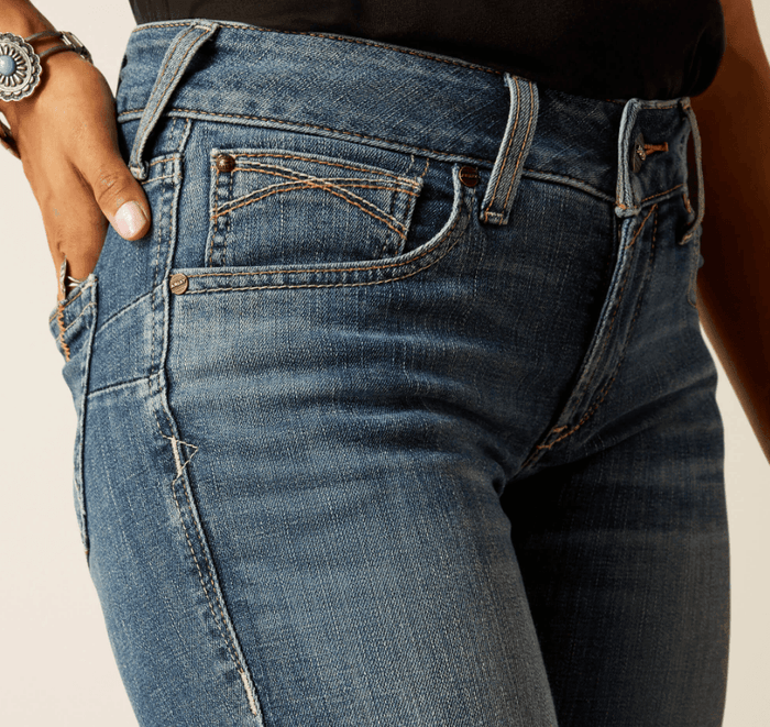 Ariat Women's Toronto Perfect Rise Chopped Ella Boot Cut Jeans 10051610
