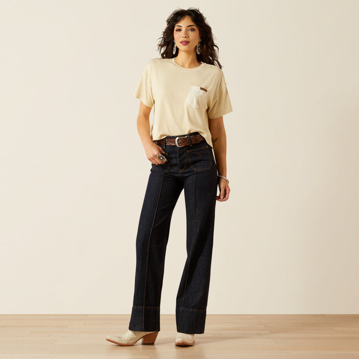 Ariat Women's Ultra High-Rise Tomboy Western Utility Wide Leg Jeans 10061760