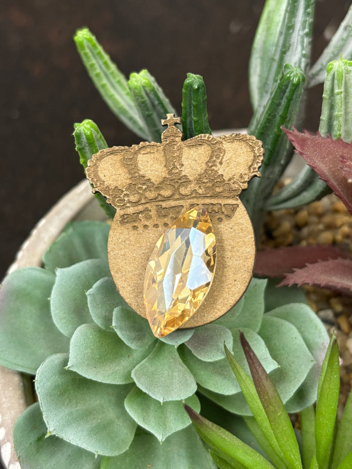 Art By Amy Crystal Faceted Western Hat Pins-Painted Cowgirl Western Store