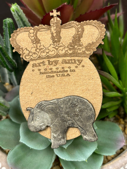Art By Amy Embossed Metal Western Hat Pins-Painted Cowgirl Western Store