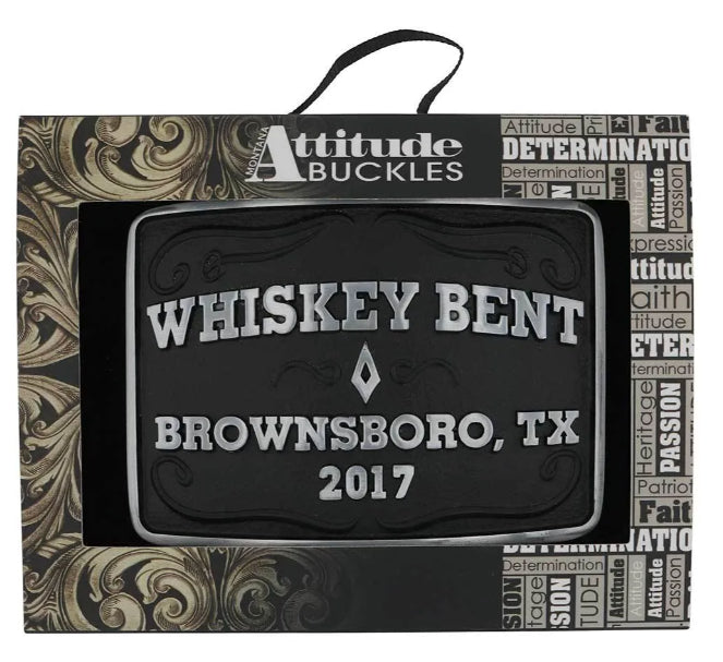 Attitude x Montana Silversmith Brownsboro Whiskey Bent Belt Buckle A1021WR