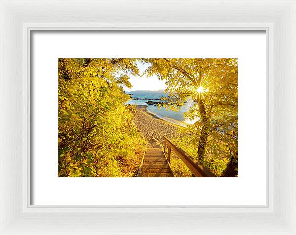 Autumn Steps - Lake Tahoe - Framed Print