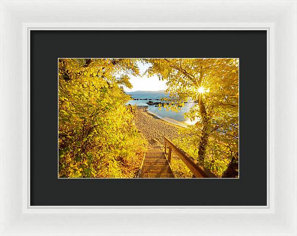 Autumn Steps - Lake Tahoe - Framed Print