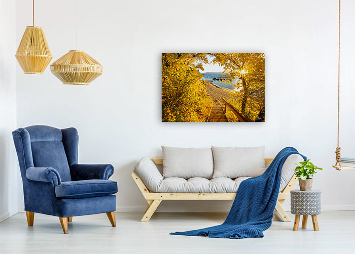 Autumn Steps - Lake Tahoe - Metal Print