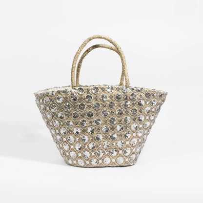 Avi Straw Summer Basket Bag