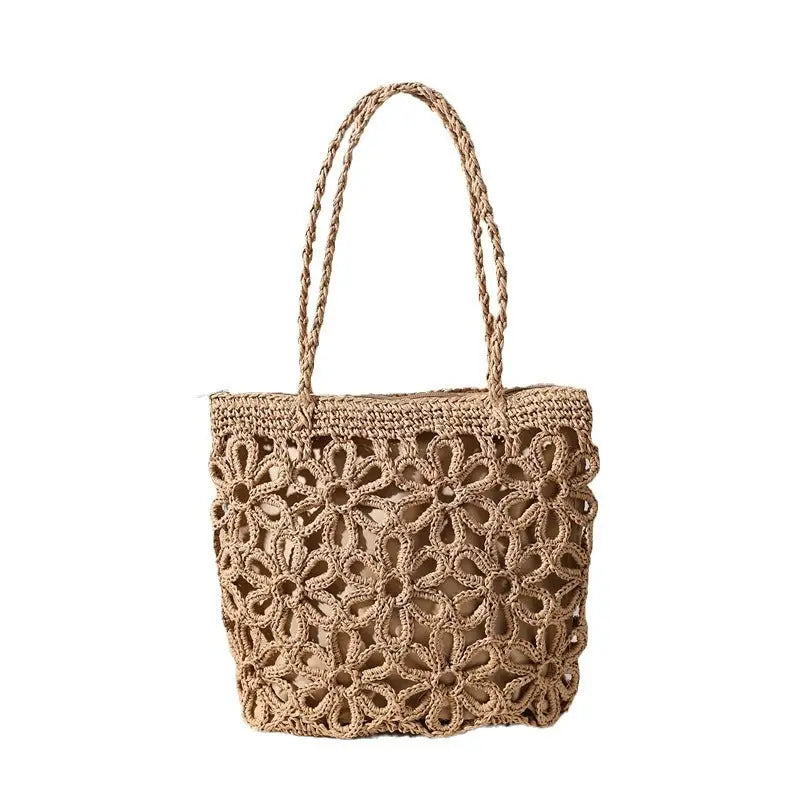 Crochet Floral Shoulder Bag
