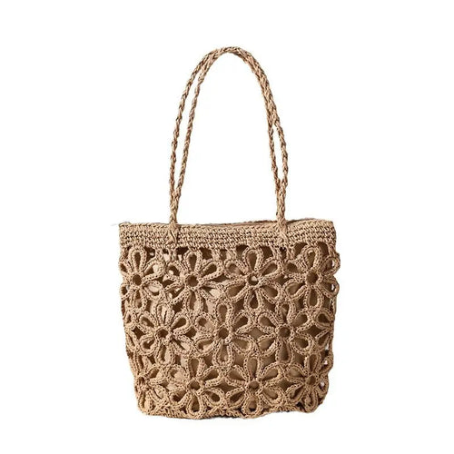 Crochet Floral Shoulder Bag