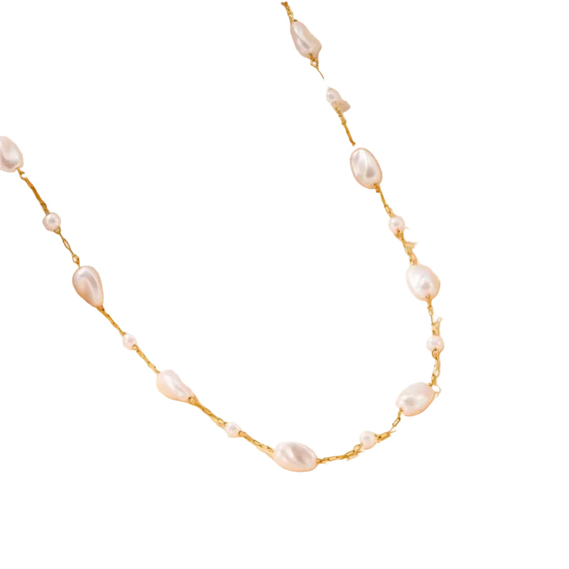 Multi Pearl Non-Tarnish Necklace