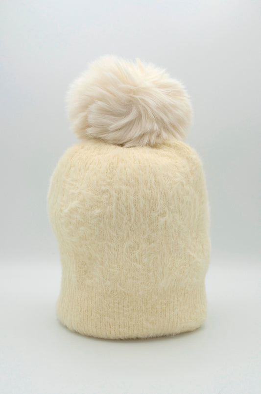 Classic Fuzzy Pom Beanie