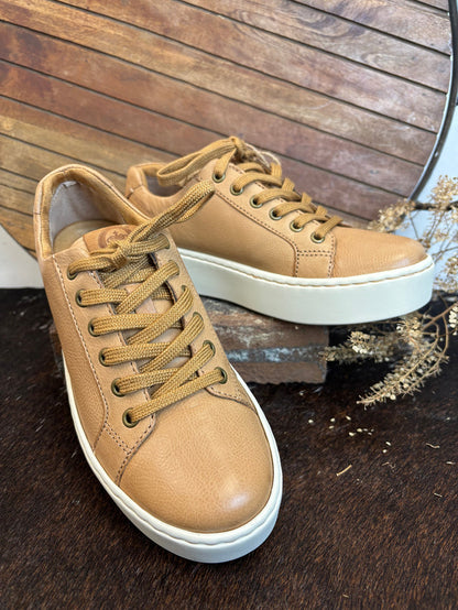 Born Mira Natural Almond Leather Platform Sneakers BR0054302-Painted Cowgirl Western Store