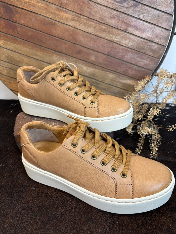 Born Mira Natural Almond Leather Platform Sneakers BR0054302-Painted Cowgirl Western Store