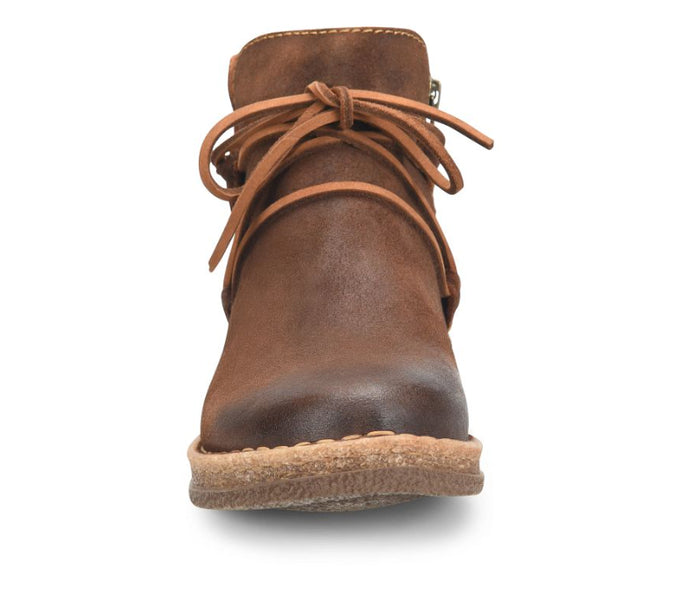 Born Women's Calyn Glazed Ginger Brown Distressed Leather Ankle Boot BR0027606
