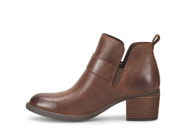 Born Women's Royce Brown Leather Ankle Bootie Shoe  BR0065506
