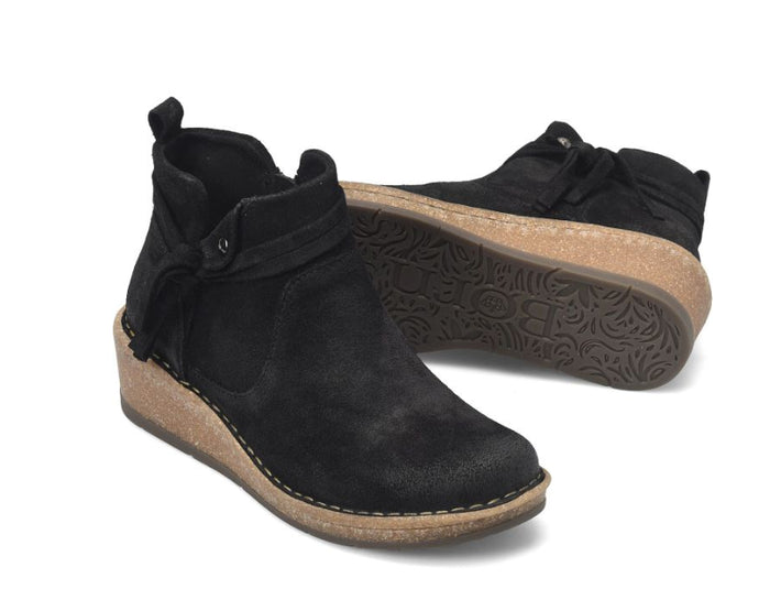 Born Women's Vaughn Black Suede Leather Ankle Boot BR0062309
