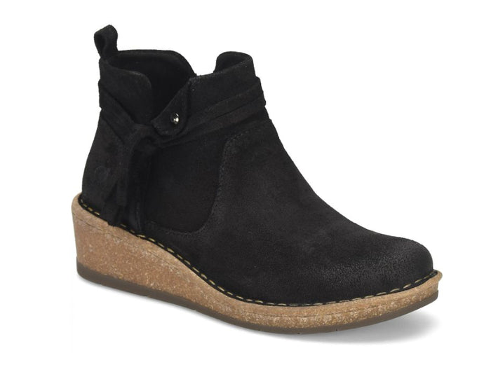 Born Women's Vaughn Black Suede Leather Ankle Boot BR0062309