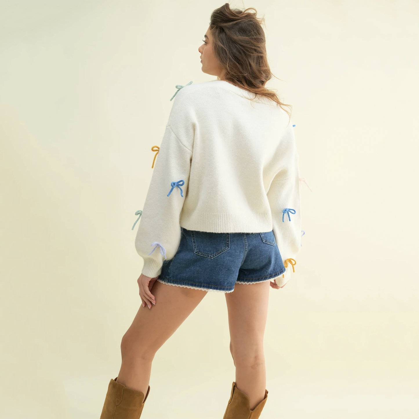 All Over Bow Cardigan