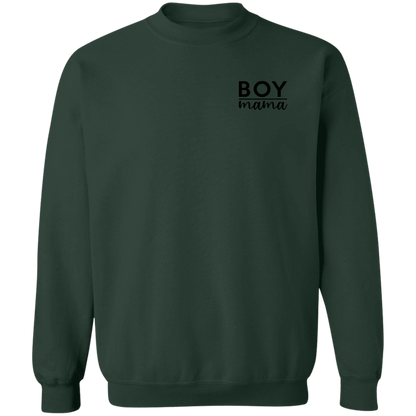 Boy Mama crewneck sweatshirt in Forest Green
