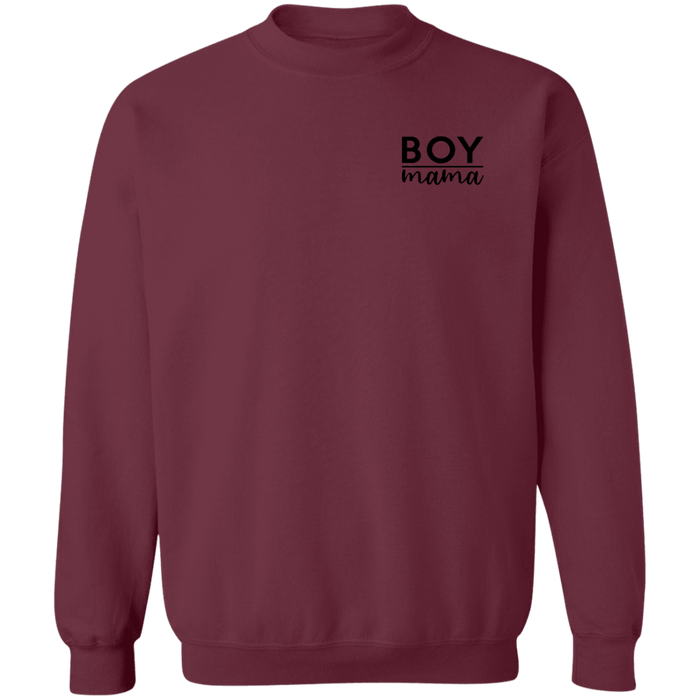 Boy Mama crewneck sweatshirt in Maroon