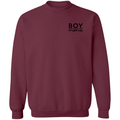 Boy Mama crewneck sweatshirt in Maroon