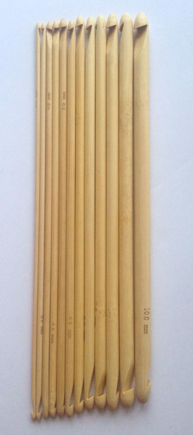 Brand New 12 pcs Double Ended Tunisian Crochet Hook! Sizes 3.0 to 10.0mm crochet hooks supplies tools