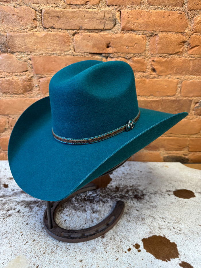 Bullhide Hat Women's 'Life with You' Turquoise Premium Wool Western Cowgirl Hat 0870TQ-Painted Cowgirl Western Store