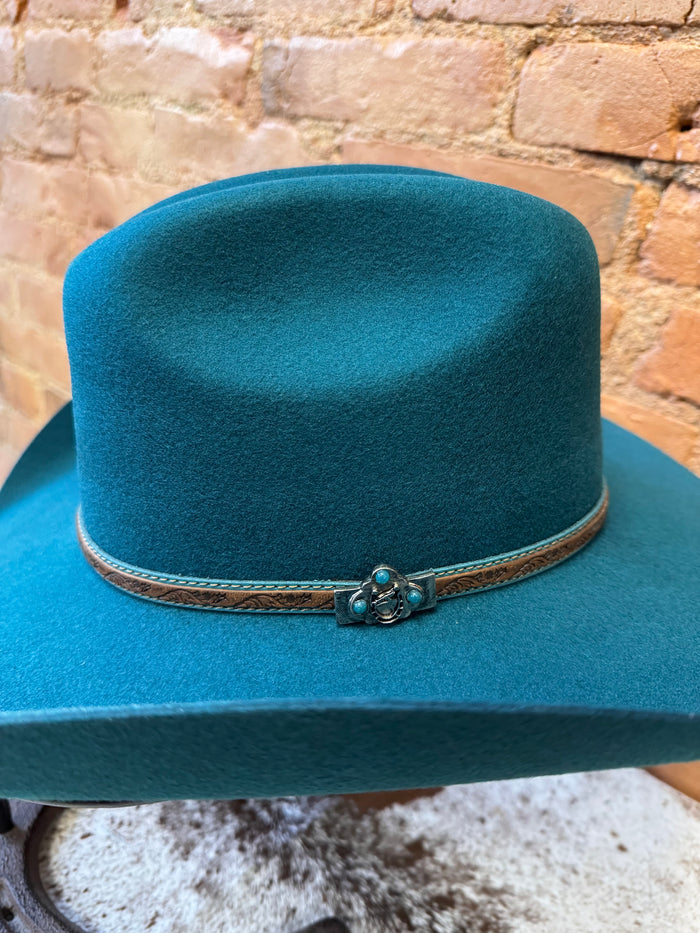 Bullhide Hat Women's 'Life with You' Turquoise Premium Wool Western Cowgirl Hat 0870TQ-Painted Cowgirl Western Store