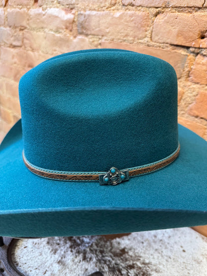 Bullhide Hat Women's 'Life with You' Turquoise Premium Wool Western Cowgirl Hat 0870TQ-Painted Cowgirl Western Store