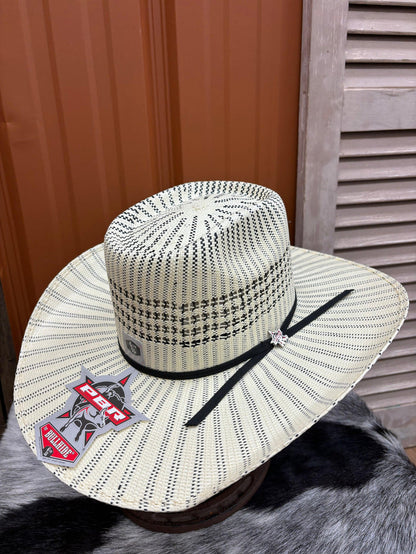 Bullhide Ivory & Black Keep Riding 25X Straw Western Cowboy Hat 2991-Painted Cowgirl Western Store