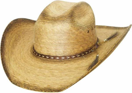 Bullhide Tan Tornado Juice Palm Straw Western Cowboy Hat 2908