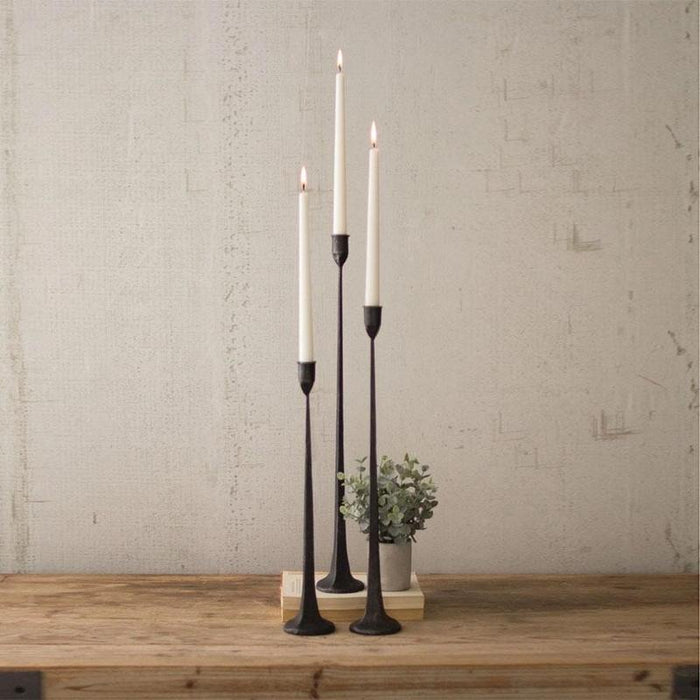 Cast Iron Taper Candlestick, 3 Sizes